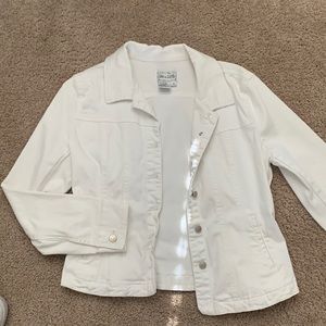 White jean jacket